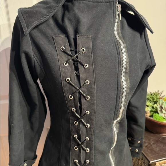 Ropa Gotico Industrial Dhampir Vintage y2k corset Rave Flocking punk alternative - Picture 2 of 6